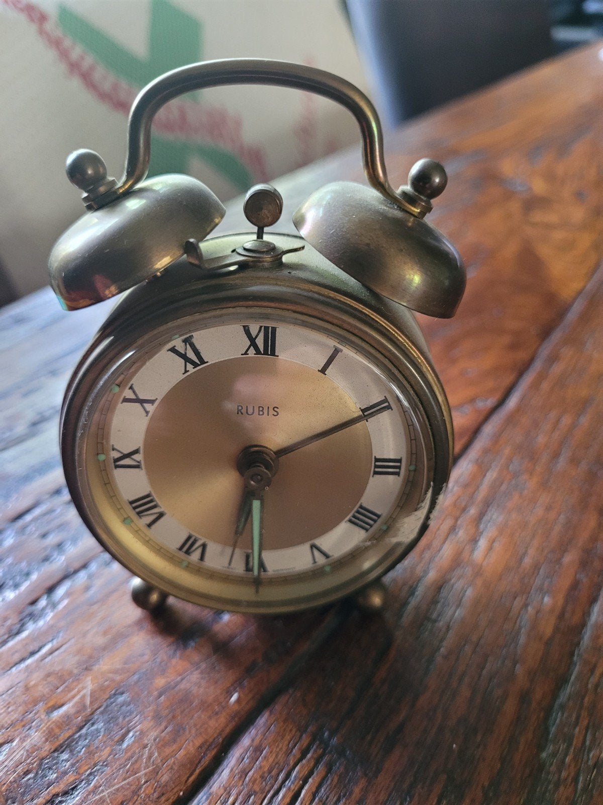 Set van 2 Vintage  Wekkers - Messing (werkend), Ophalen, Koper
