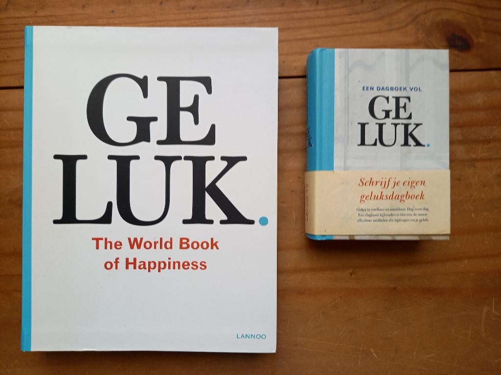 Geluk en Een Dagboek vol Geluk, Boeken, Ophalen of Verzenden, Zo goed als nieuw, Overige onderwerpen, Overige typen