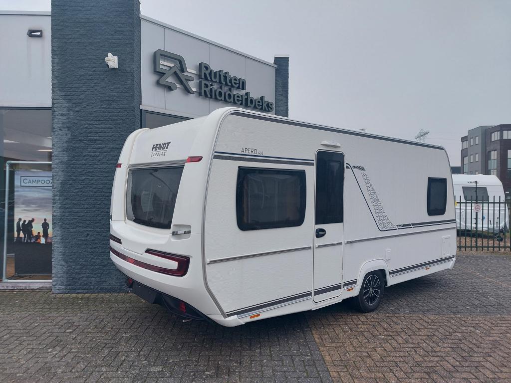 Fendt Apero 495 SFB, Caravans en Kamperen, Caravans, Rondzit, Bedrijf, Schokbreker, Dwarsbed