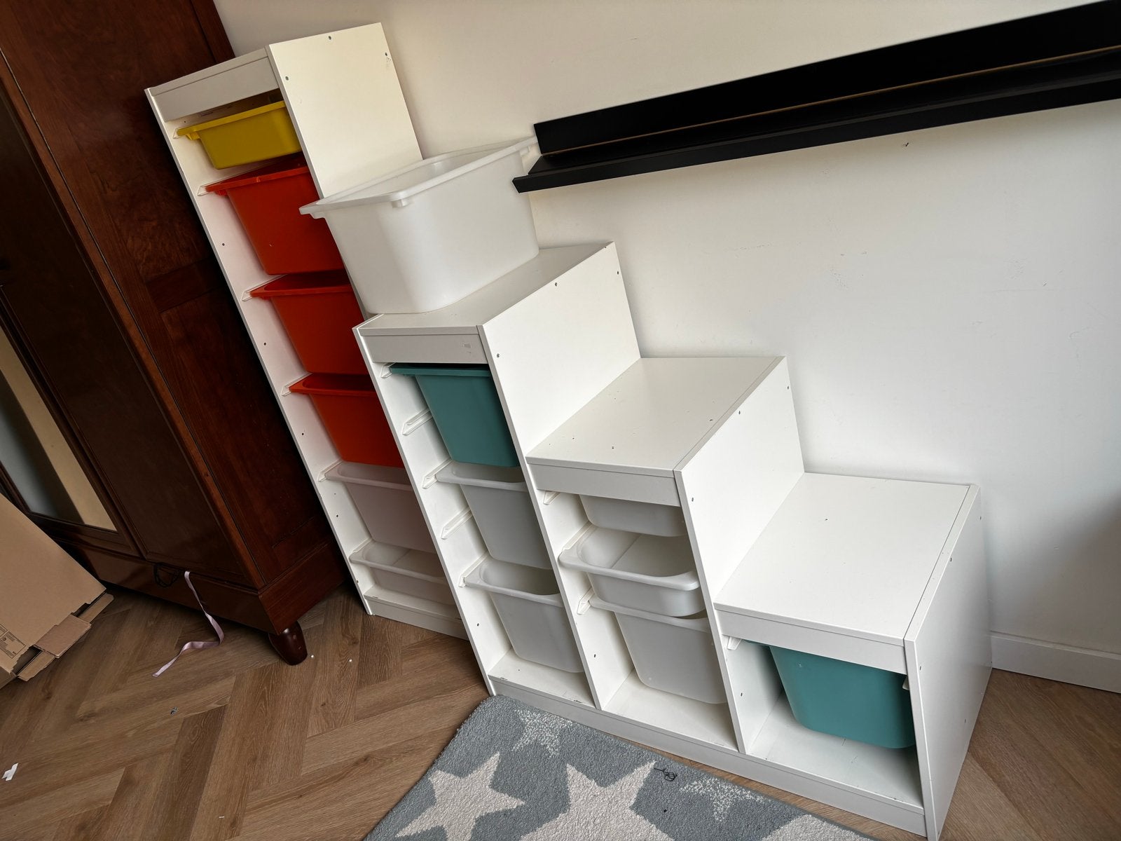IKEA Trofast Opbergcombinatie met Bakken - Wit, Gebruikt, 100 tot 150 cm, Ophalen of Verzenden, Minder dan 100 cm