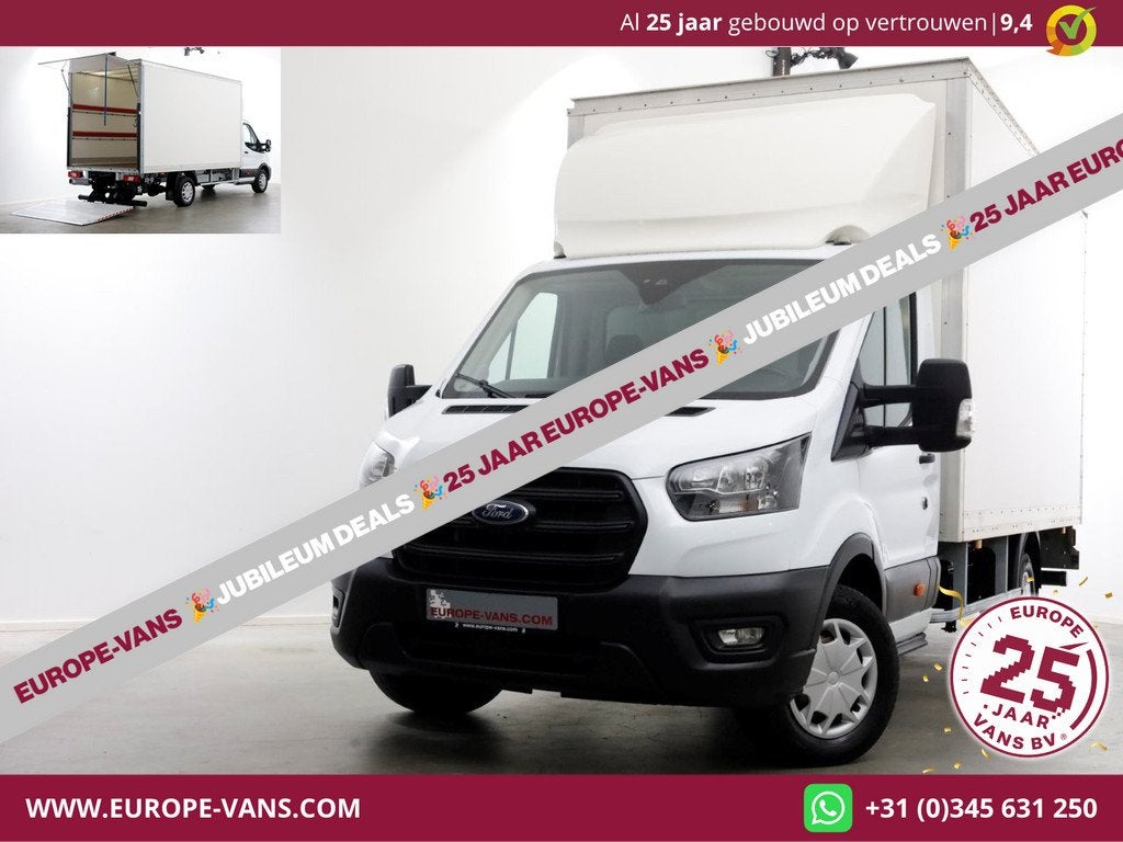 Ford Transit 350 2.0 TDCI 130pk RWD Trend Bakwagen met laadk, Auto's, Bestelauto's, Achterwielaandrijving, 4 cilinders, Wit, 11 km/l