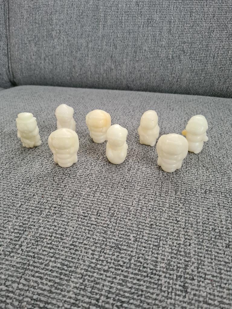 Glo friends worm glow in the dark vintage poppetjes wit, Gebruikt, Ophalen of Verzenden, Nvt, Nvt