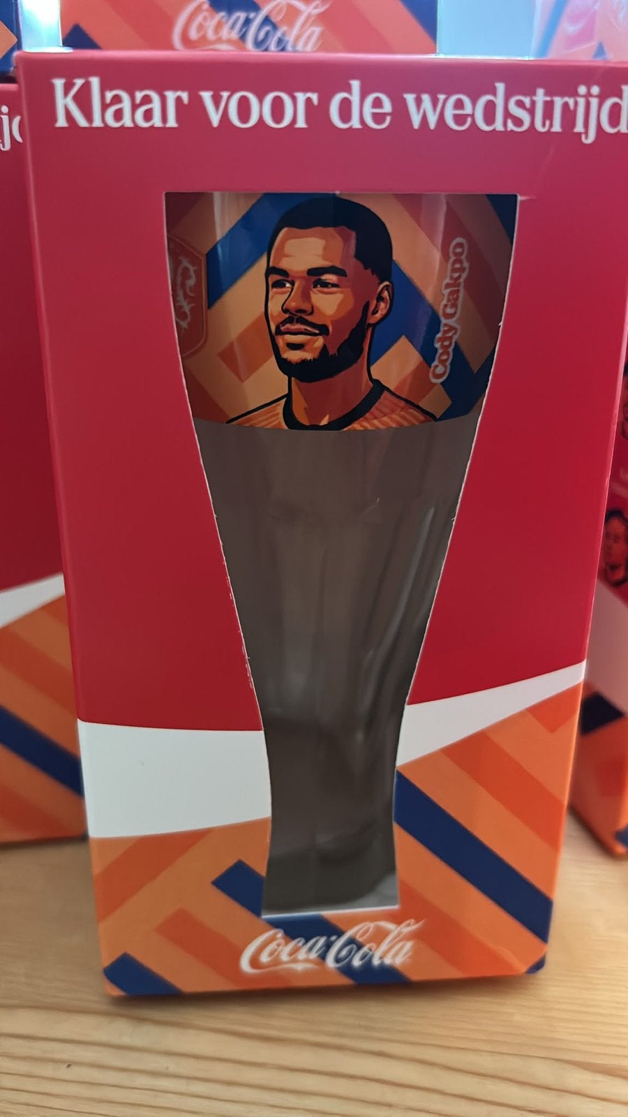 NIEUW: WK VOETBAL COCA COLA GLAS, GAKPO, Ophalen of Verzenden, Nieuw, Overige sporten
