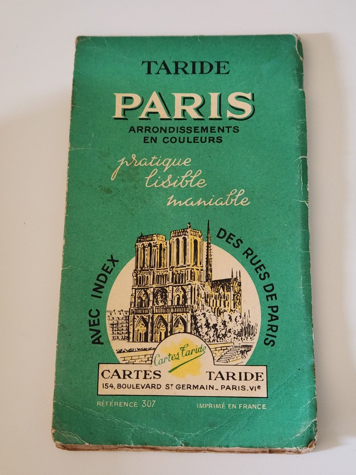 Stadsplattegrond Taride Paris - Parijs, Boeken, Ophalen of Verzenden, Gelezen, Overige merken, Europa