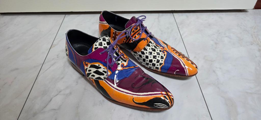 Zeer mooie Mascolori lakschoenen mt 42. Weinig gedragen, Overige kleuren, Onbekend, Ophalen of Verzenden, Zo goed als nieuw