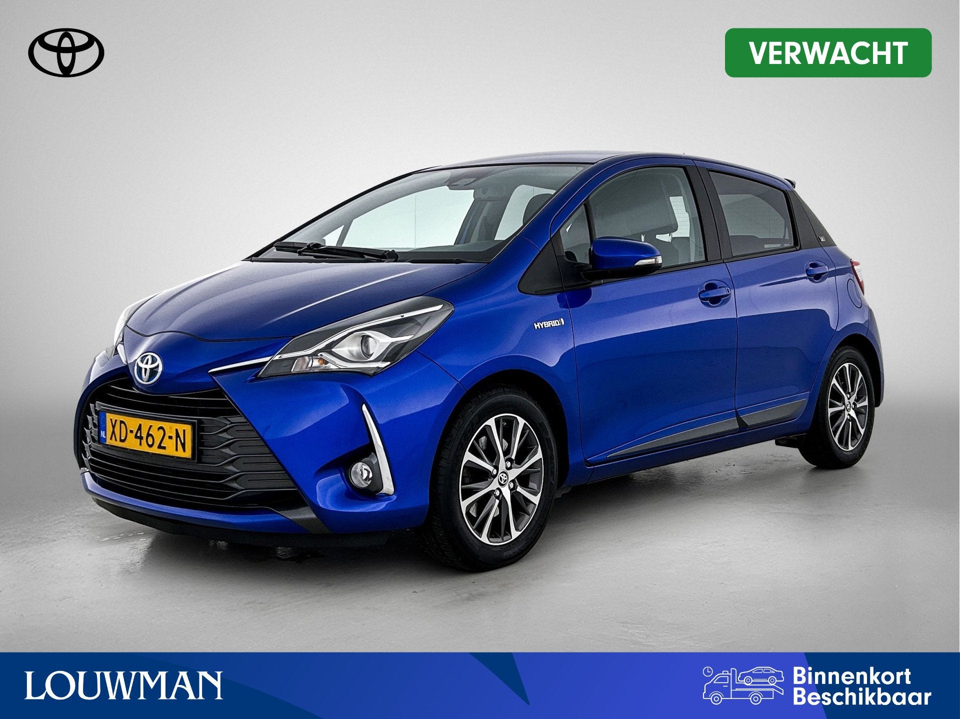 Toyota Yaris 1.5 Hybrid Y20 | Dealer onderhouden | Navigatie, 12 maanden, Euro 6, 4 cilinders, Blauw