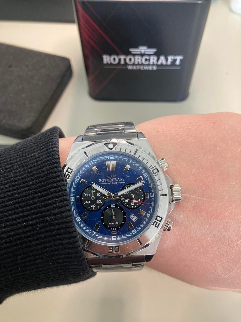 Rotorcraft Robusto – Nieuw in Doos – Luxe Herenhorloge, Overige merken, Staal, Staal, Polshorloge