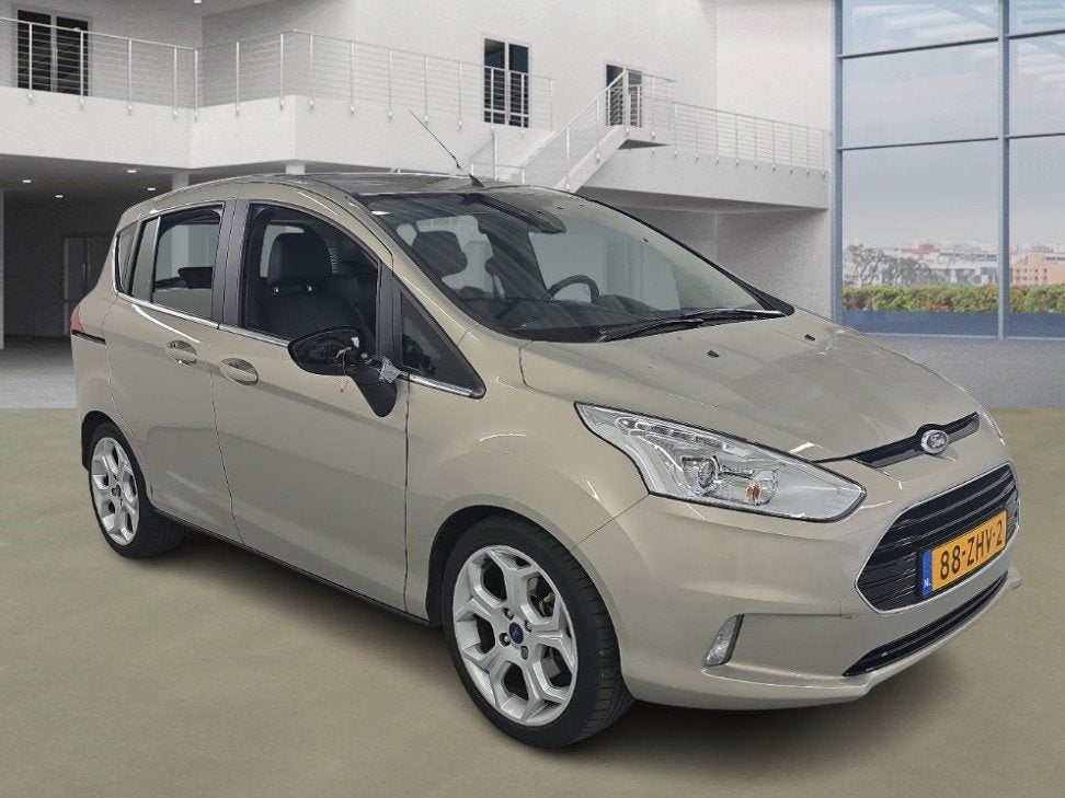 Ford B-Max 1.6 TI-VCT Titanium 1e Eig. 29.700 km +NAP NL-aut, Auto's, Ford, Gebruikt, Zwart, 4 cilinders, B-Max