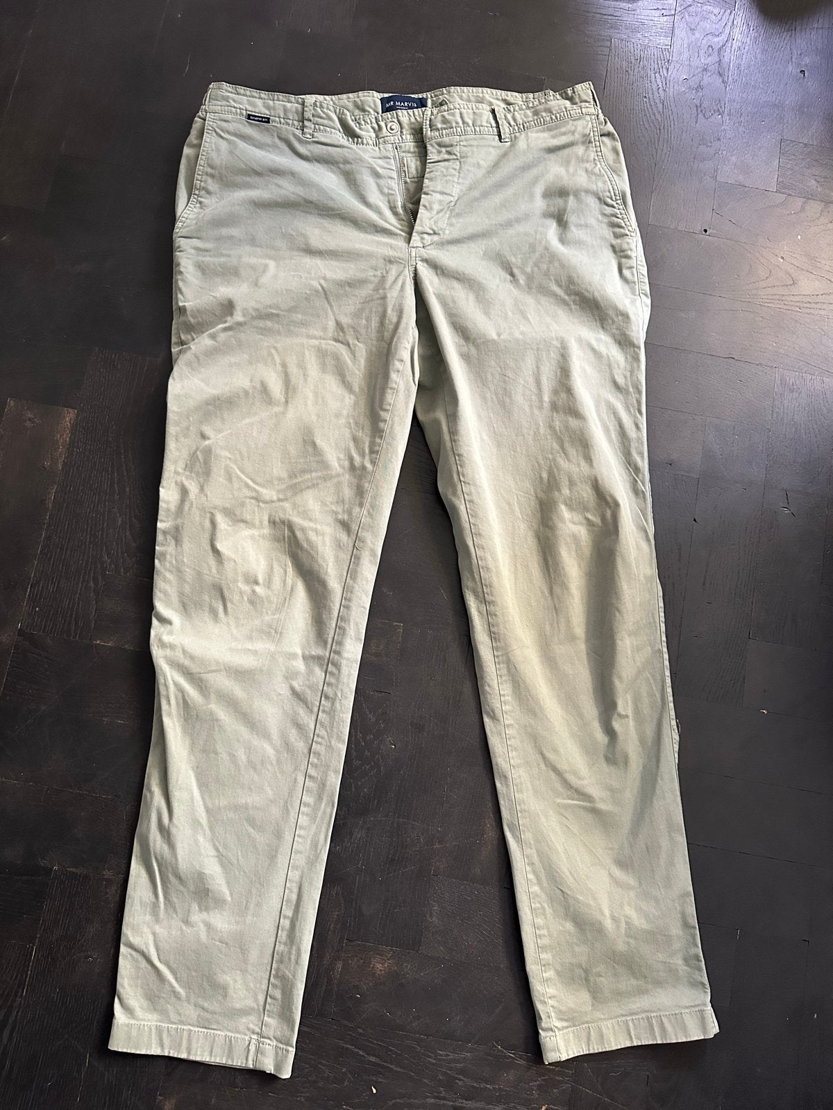 Mr marvis Groene chino broek maat w36 i30, Ophalen of Verzenden, Zo goed als nieuw, Maat 52/54 (L), Groen