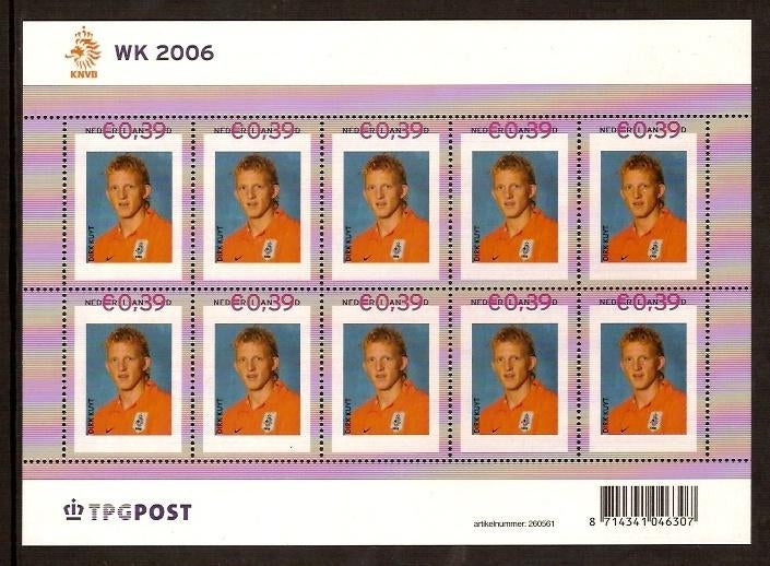 Nederland NVPH nr V2420 postfris Dirk Kuyt 2006, Postzegels en Munten, Ophalen of Verzenden, Na 1940, Postfris