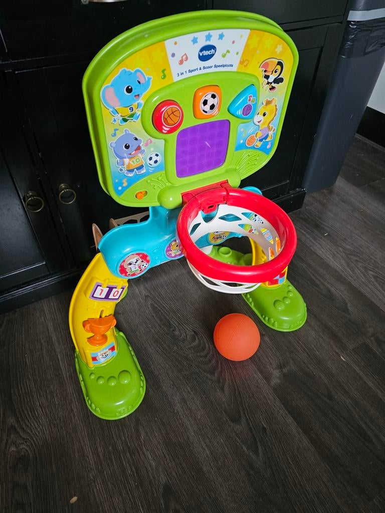 VTech 3-in-1 Sport & Scoor Speelplaats, Kinderen en Baby's, Speelgoed | Babyspeelgoed, Ophalen, Gebruikt, Overige typen, Met geluid