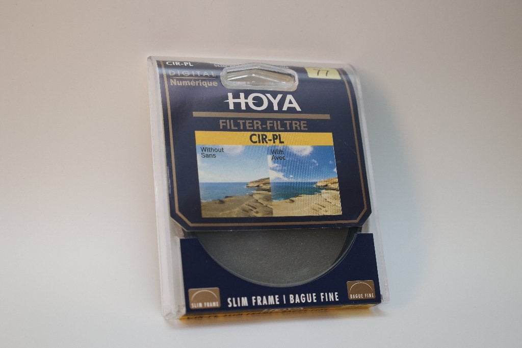 HOYA 77mm CIR-PL Slim Polarisatiefilter, Polarisatiefilter, Slim profiel, Nieuw, Ophalen of Verzenden