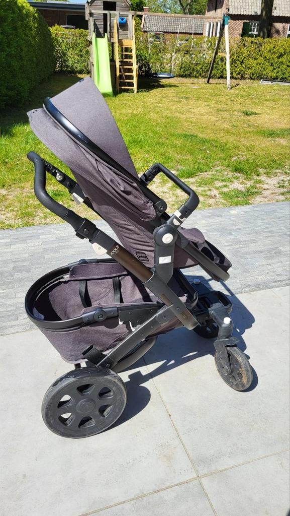 Joolz Geo2 Complete Set met zwart frame - Awesome Antraciet, Kinderen en Baby's, Kinderwagens en Combinaties, Gebruikt, Combiwagen