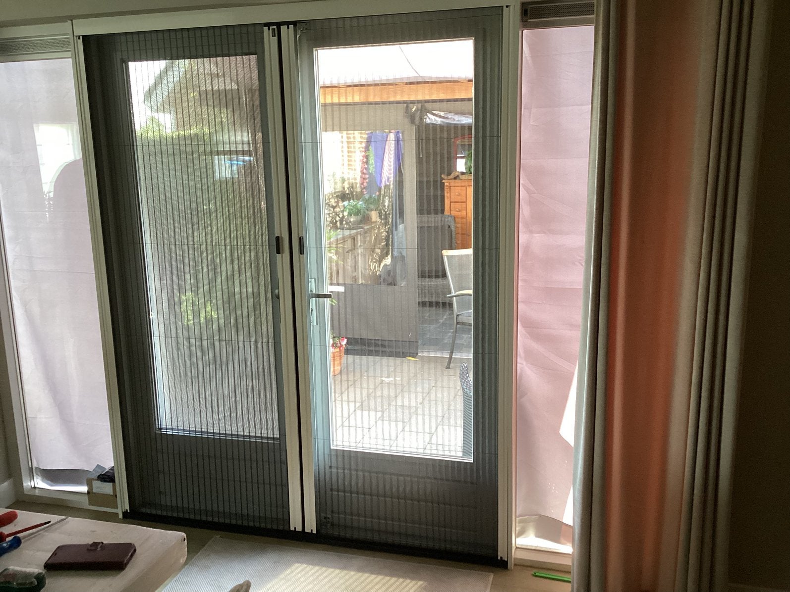 Dubbele hordeur merk Hamstra, Ophalen, Gebruikt, 120 cm of meer, Metaal