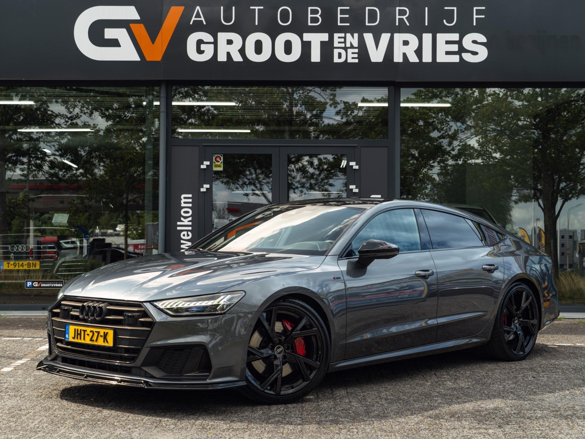 Audi A7 Sportback 55 TFSI e quattro Competition|Pano|B&O|Las, Auto's, Audi, Gebruikt, 4 cilinders, Plug-in hybride, Bedrijf