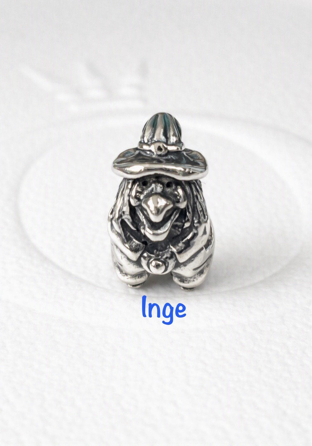 ZELDZAAM Pandora heks / witch bedel zgan RETIRED, Ophalen, Zo goed als nieuw, Zilver, Pandora