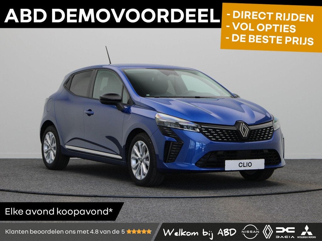Renault Clio TCe 90pk GPF evolution | Lichtmetalen velgen |, Auto's, Voorwielaandrijving, Stof, Blauw, Origineel Nederlands