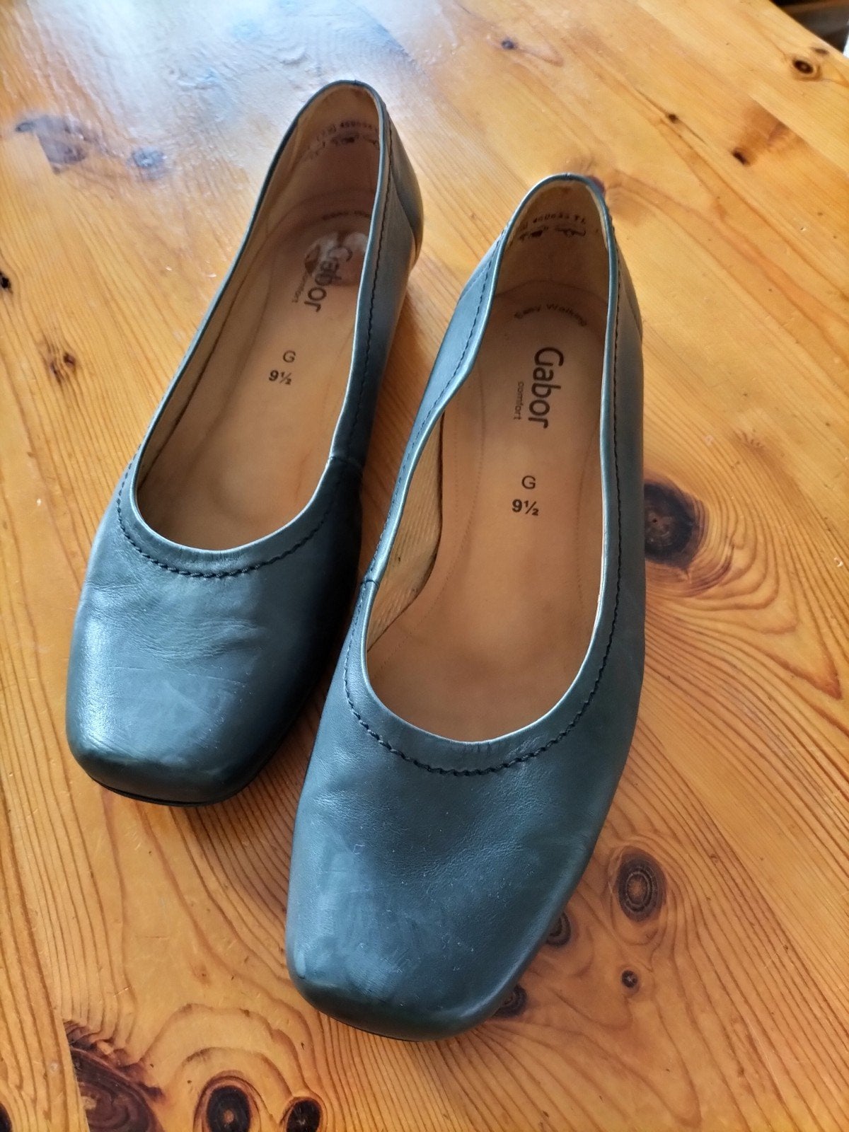 Gabor instappers blauw, maat 42, lage hak, Blauw, Instappers, Gabor, Ophalen of Verzenden
