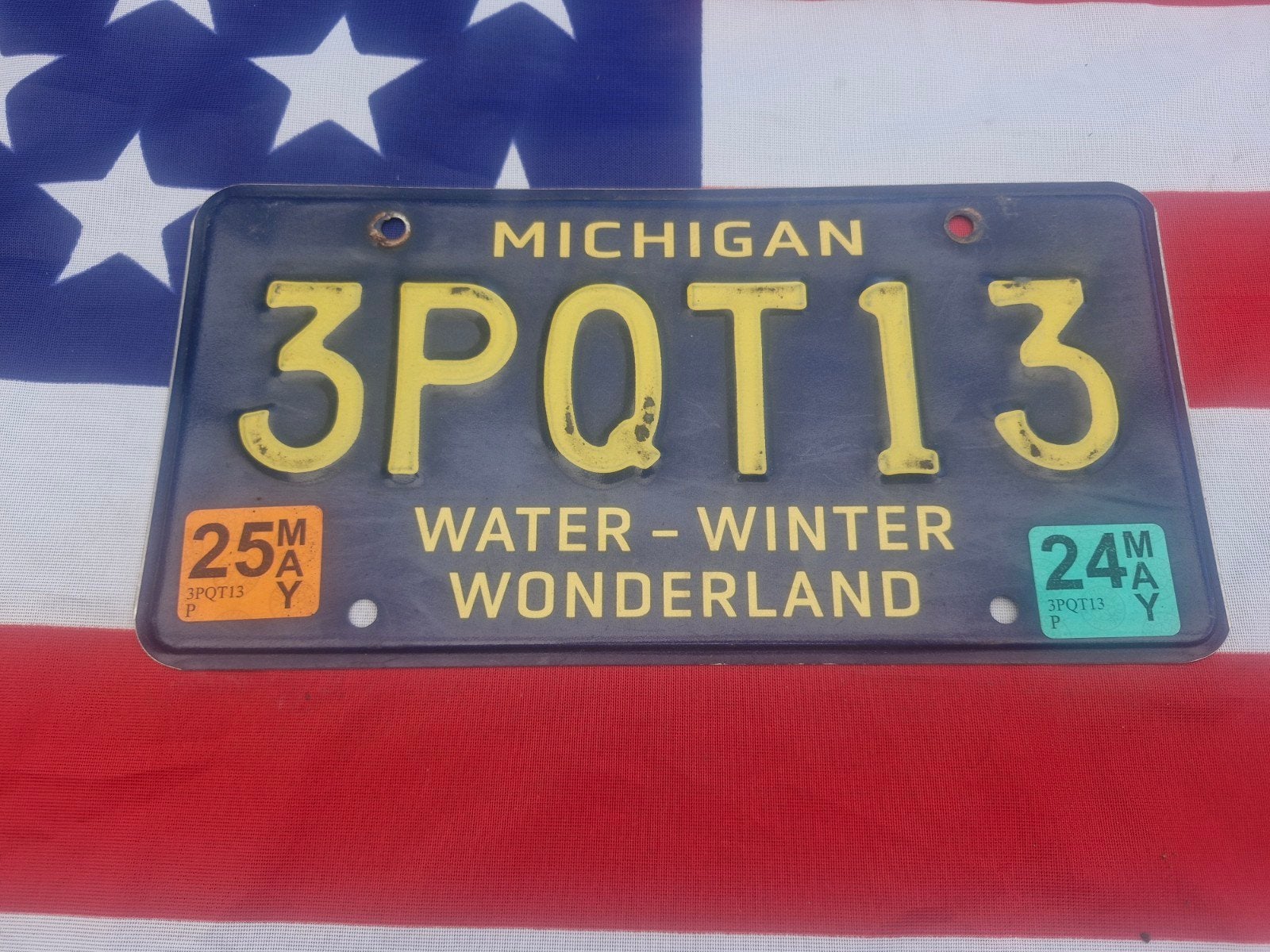 Kentekenplaat Michigan USA Nummerplaat nummerbord License VS, Verzenden, Auto's