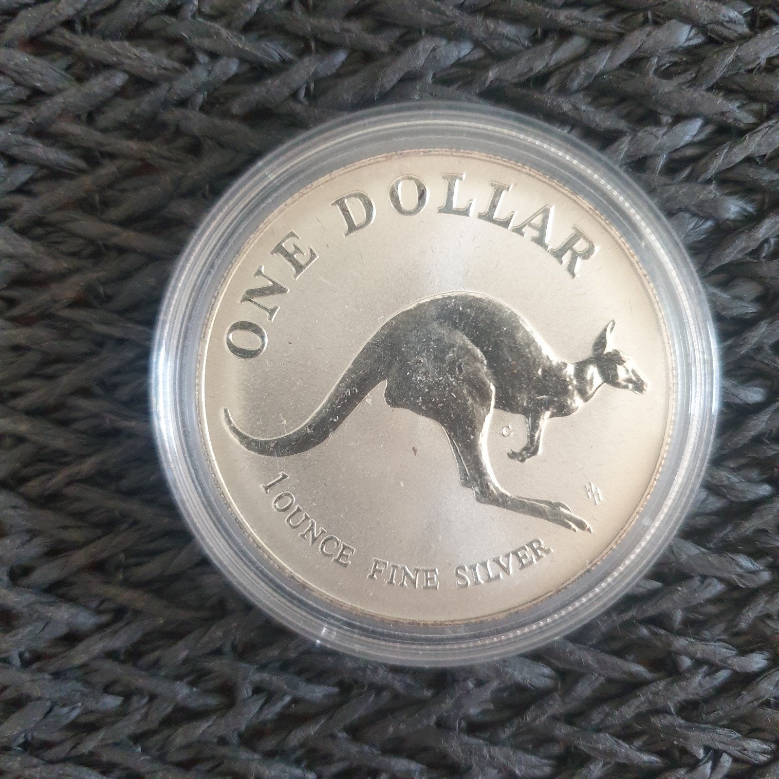 1993 Australische Zilveren Kangoeroe Munt - One Dollar, Ophalen of Verzenden, Losse munt, Zilver