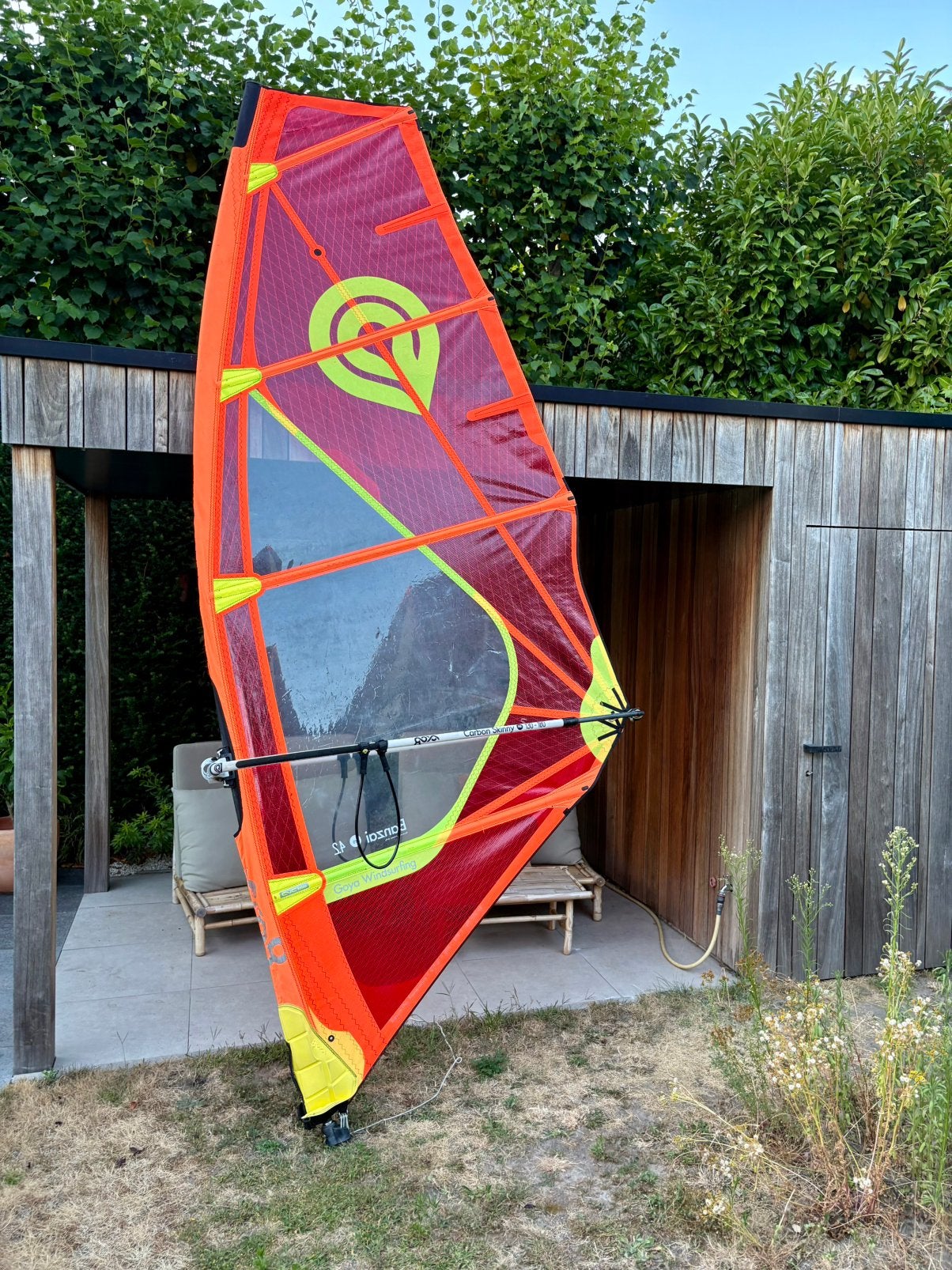 Goya Banzai 4.2 22/23 in uitstekende staat, Watersport en Boten, Ophalen, Zo goed als nieuw, Zeil
