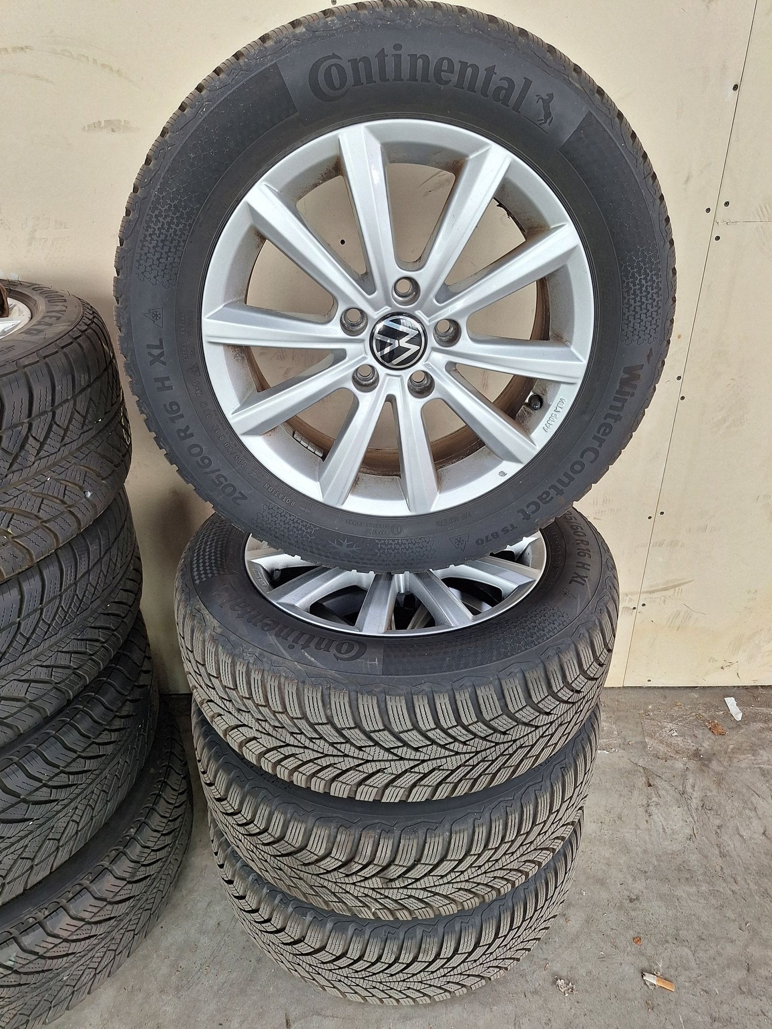 Volkswagen Touran Winterset 16 Inch, Ophalen, Gebruikt, -, Banden en Velgen