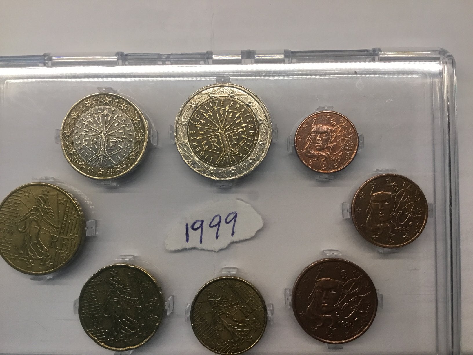 SETJE FRANKRIJK 1999. -2000.unc, Postzegels en Munten, Munten | Europa | Euromunten, Ophalen of Verzenden, Frankrijk, Overige waardes