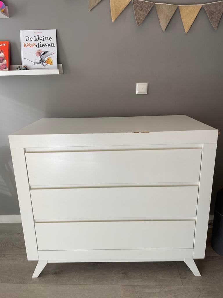 Bopita Anne commode - Wit met 3 laden, Ophalen, Gebruikt, 50 tot 70 cm, 75 tot 100 cm