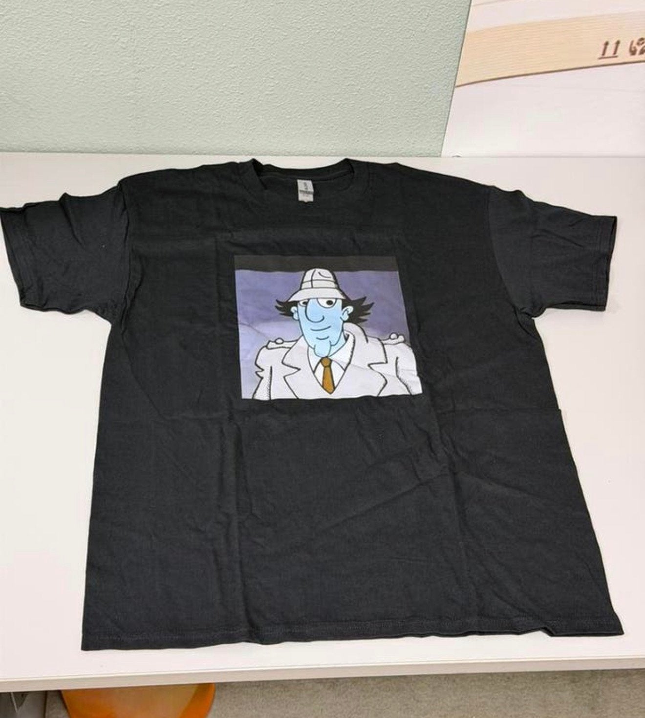 Inspector Gadget T-shirt Zwart Maat L Cartoon Shirt - nieuw, Maat 52/54 (L), Zwart, Nieuw, Ophalen of Verzenden