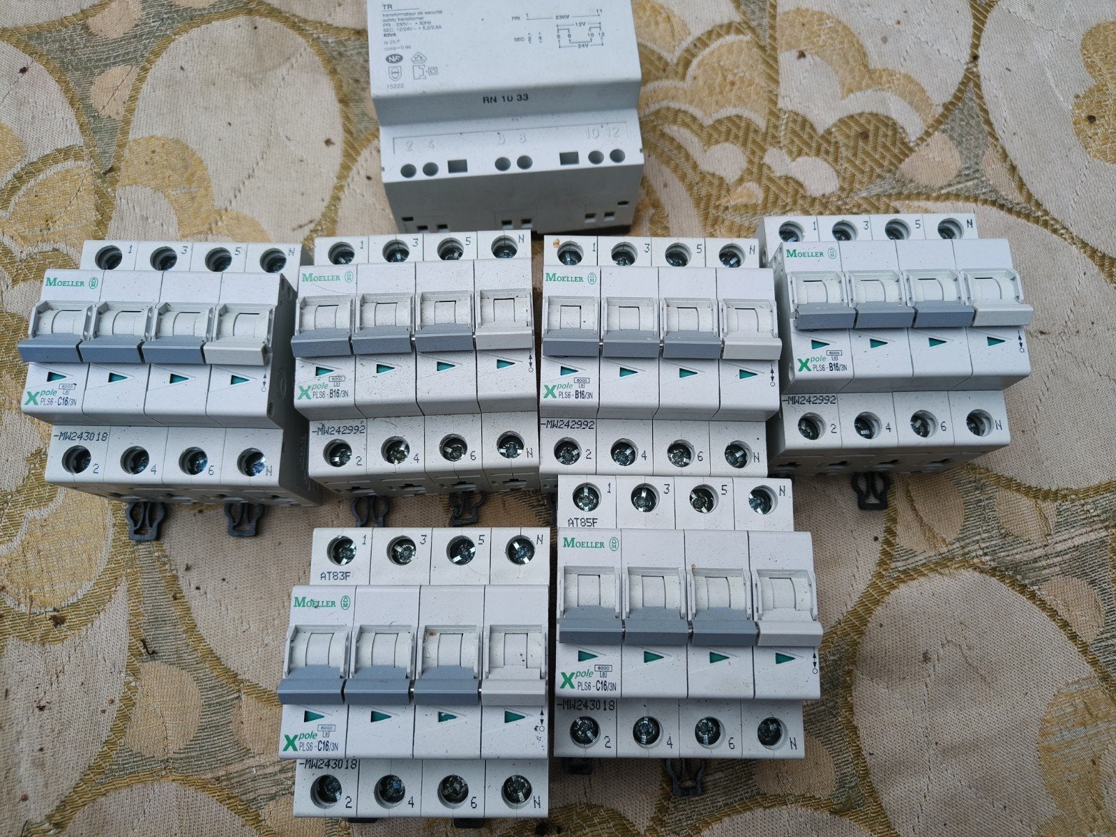 3 fasen+N automaten 16B en16C +trafo, Ophalen of Verzenden, Overige merken, Overige typen