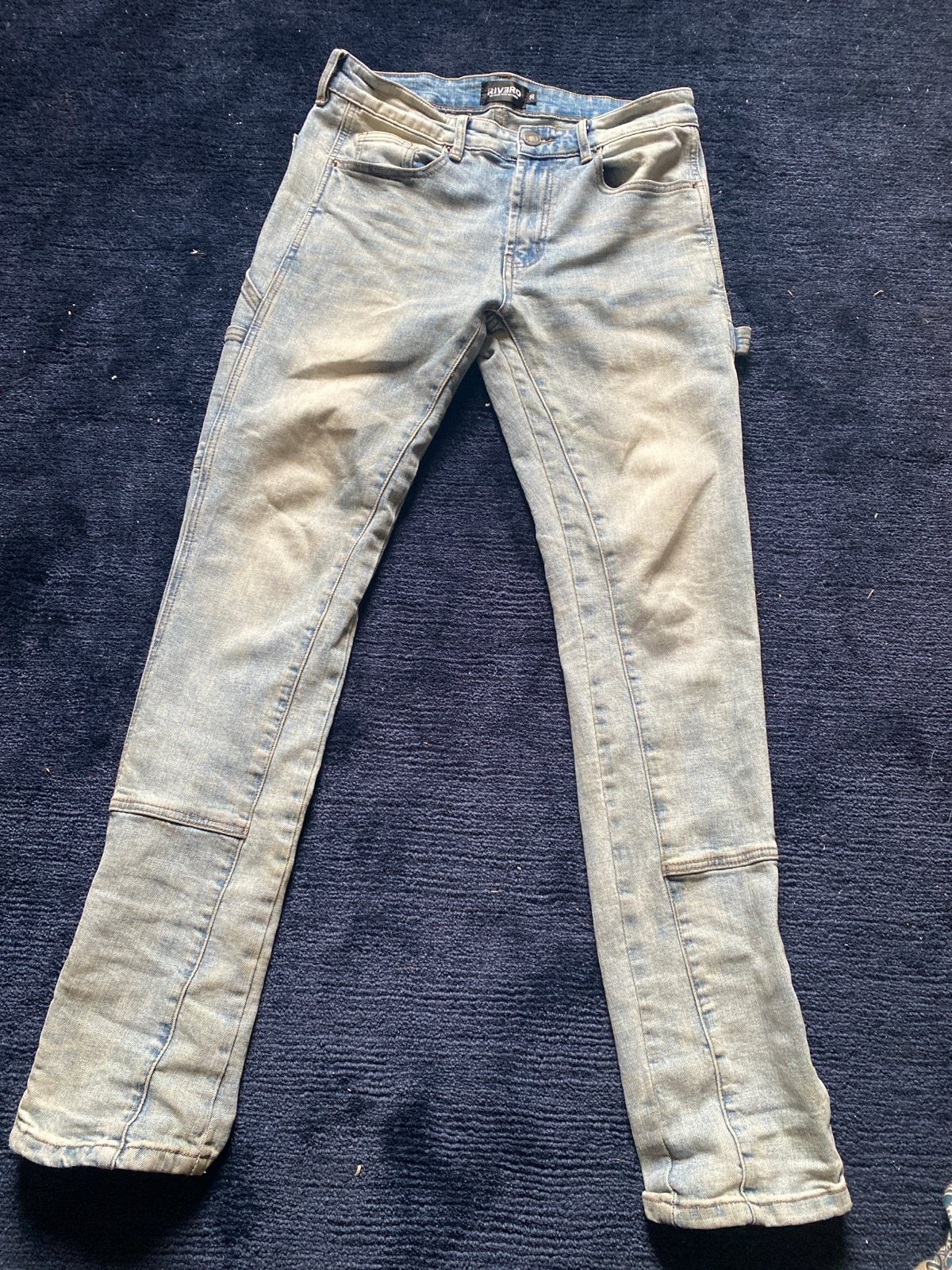 Rivero spijkerbroek maat 30 - goede staat, Kleding | Heren, Verzenden, Gedragen, Blauw, W32 (confectie 46) of kleiner
