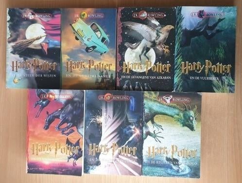 J. K. Rowling - Harry Potter 1 t/m 7, Boeken, Ophalen of Verzenden, Gelezen, J. K. Rowling