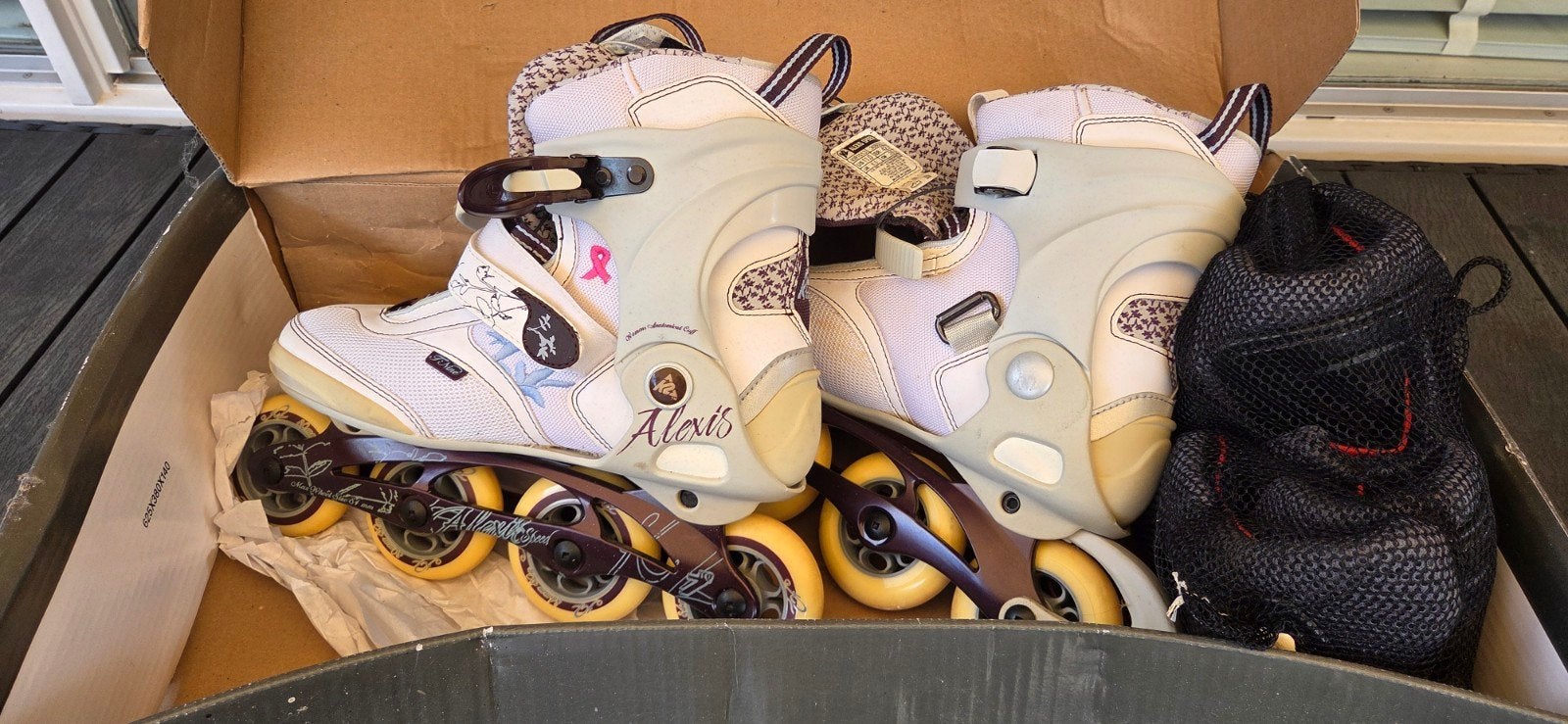 K2 Alexis Speed Inline Skates Dames (incl. beschermers), Ophalen, K2, Gebruikt, Inline skates 4 wielen