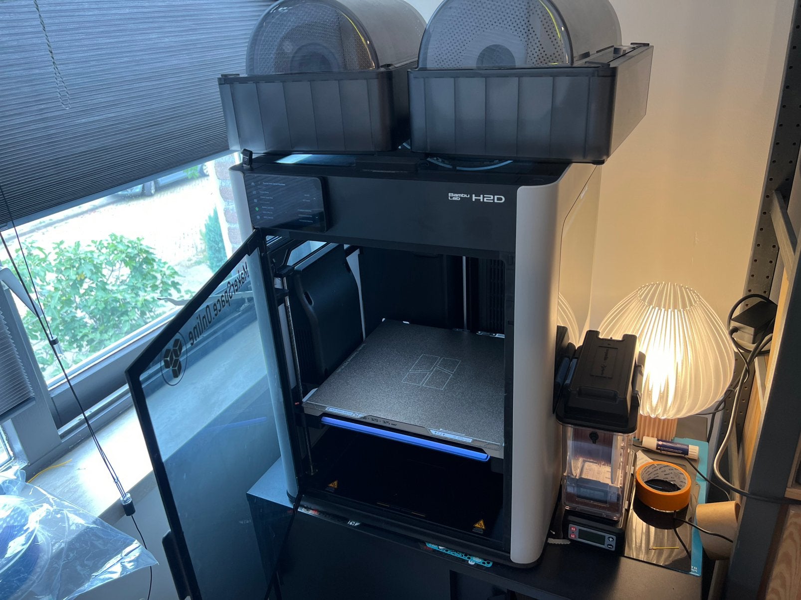 Bambu Lab H2D + 2x AMS 2 Pro, Ophalen, Ingebouwde Wi-Fi, Zo goed als nieuw, Filament