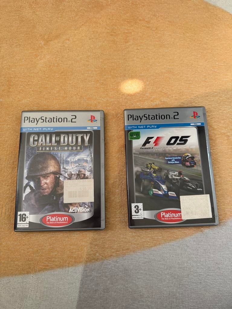 PlayStation 2 Games Call of Duty Finest Hour + Formula 1 05, Racen en Vliegen, Nieuw, Ophalen of Verzenden, 3 spelers of meer