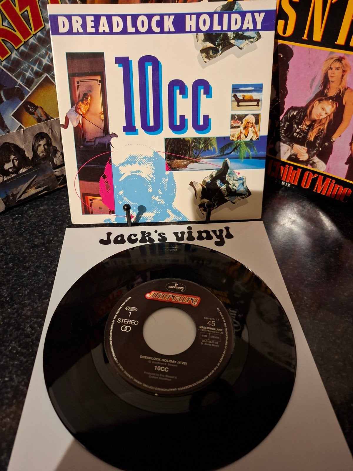 10cc - Dreadlock Holiday (Vinyl Single)1991, 7 inch, Ophalen of Verzenden, Zo goed als nieuw, Beschermende buitenhoes