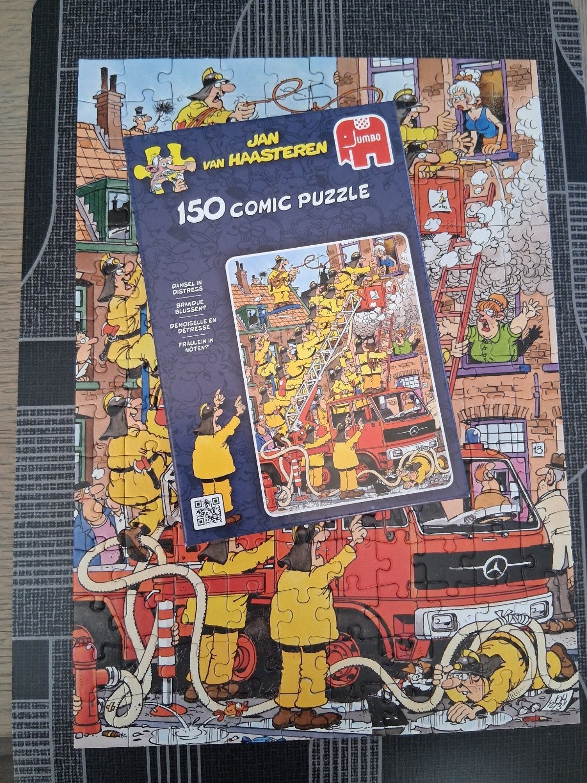 Jan van Haasteren puzzel 150 st Brandje blussen, Ophalen of Verzenden, Minder dan 500 stukjes, Zo goed als nieuw