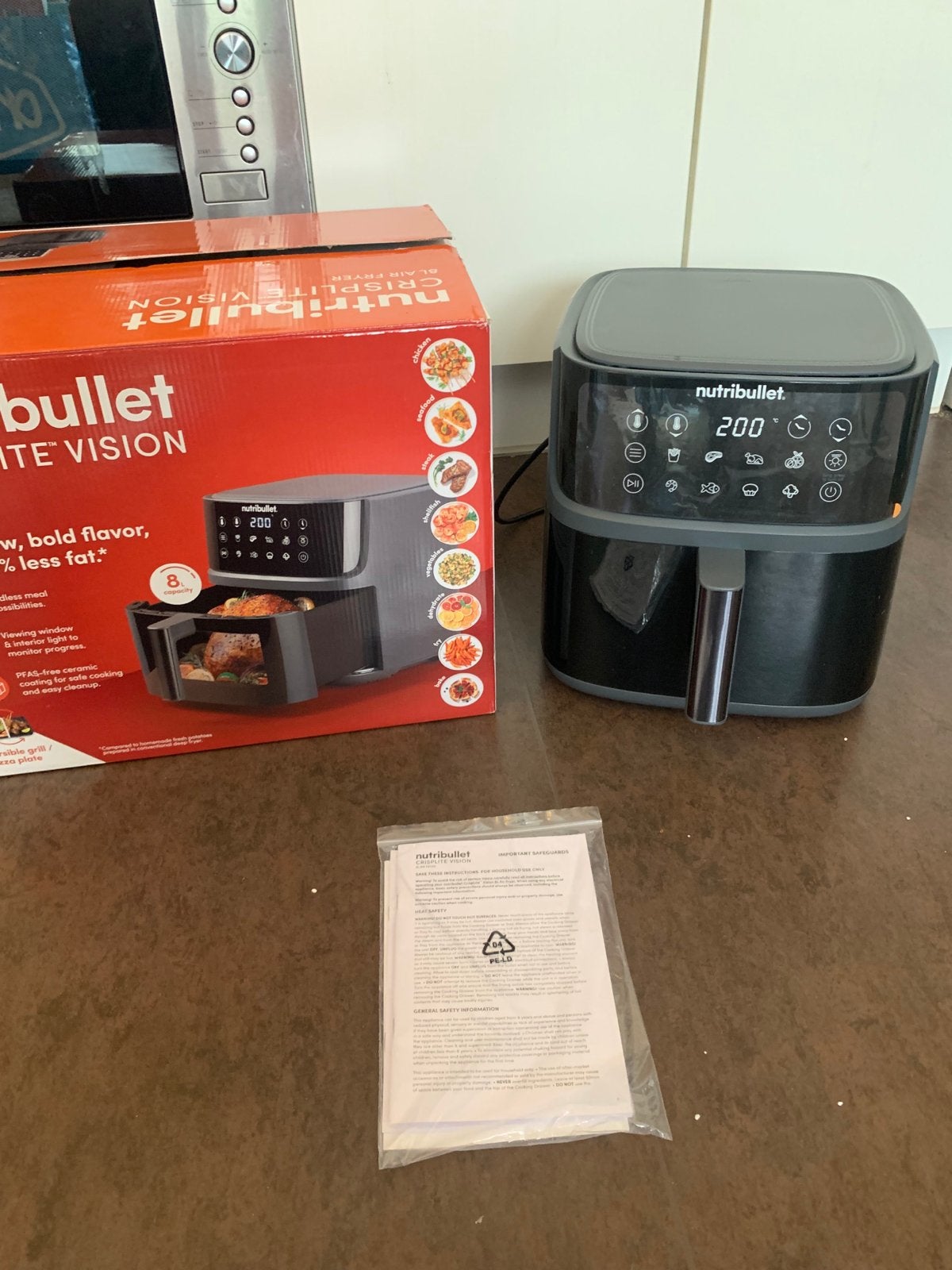 Nutribullet Airfryer Vite Vision -nieuw, Ophalen, Zo goed als nieuw, Airfryer, 1500 gram of meer