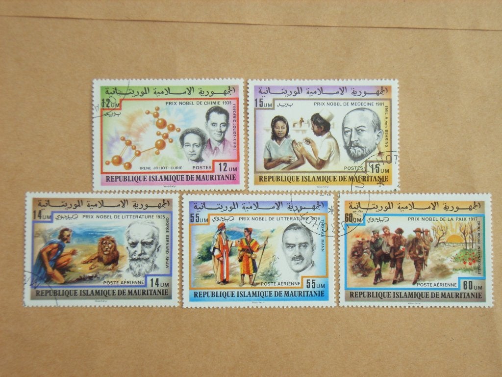 BK   Republiek mauretanie 563-567, Postzegels en Munten, Ophalen of Verzenden, Gestempeld