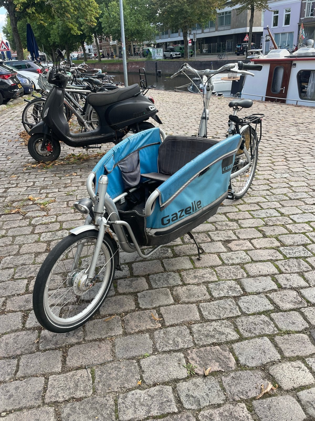 Gazelle cabby bakfiets, Ophalen, Gebruikt, 2 kinderen, Gazelle