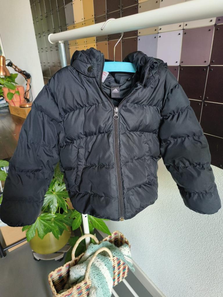 Adidas Winterjas Maat 104 Zwart, Ophalen of Verzenden, Gebruikt, Adidas, Jongen of Meisje