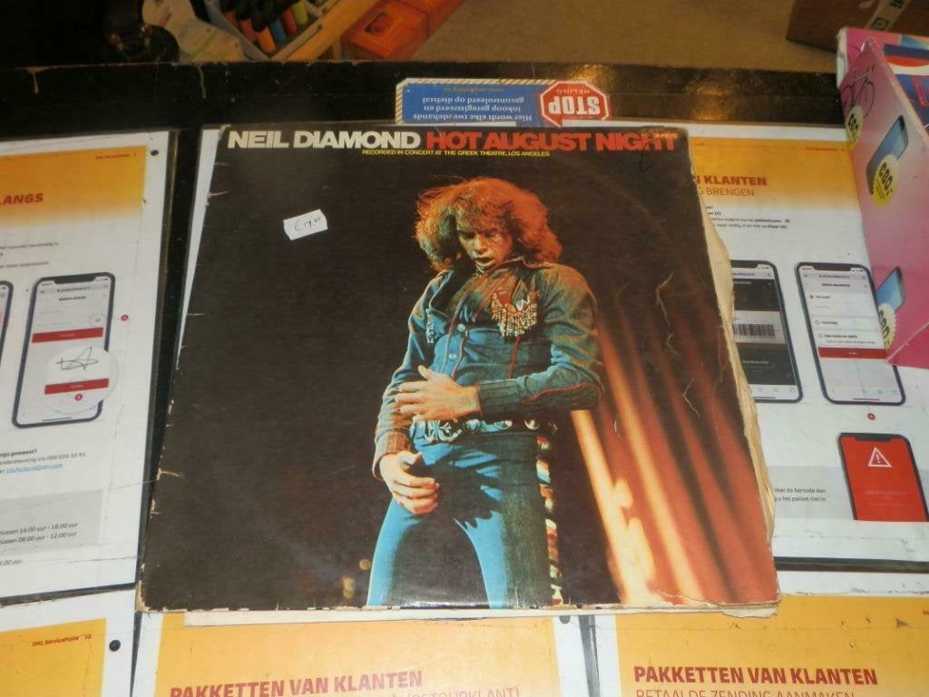 Lp Neil Diamond Hot august night 1972 dubbel lp, Cd's en Dvd's, Vinyl | Pop, Ophalen of Verzenden, Gebruikt, 12 inch
