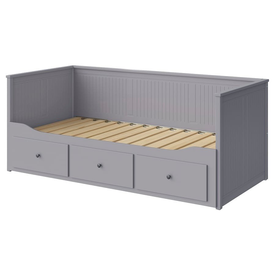 IKEA Hemnes Bed Grijs - Zo goed als nieuw, Ophalen, Eenpersoons, Zo goed als nieuw, 80 cm