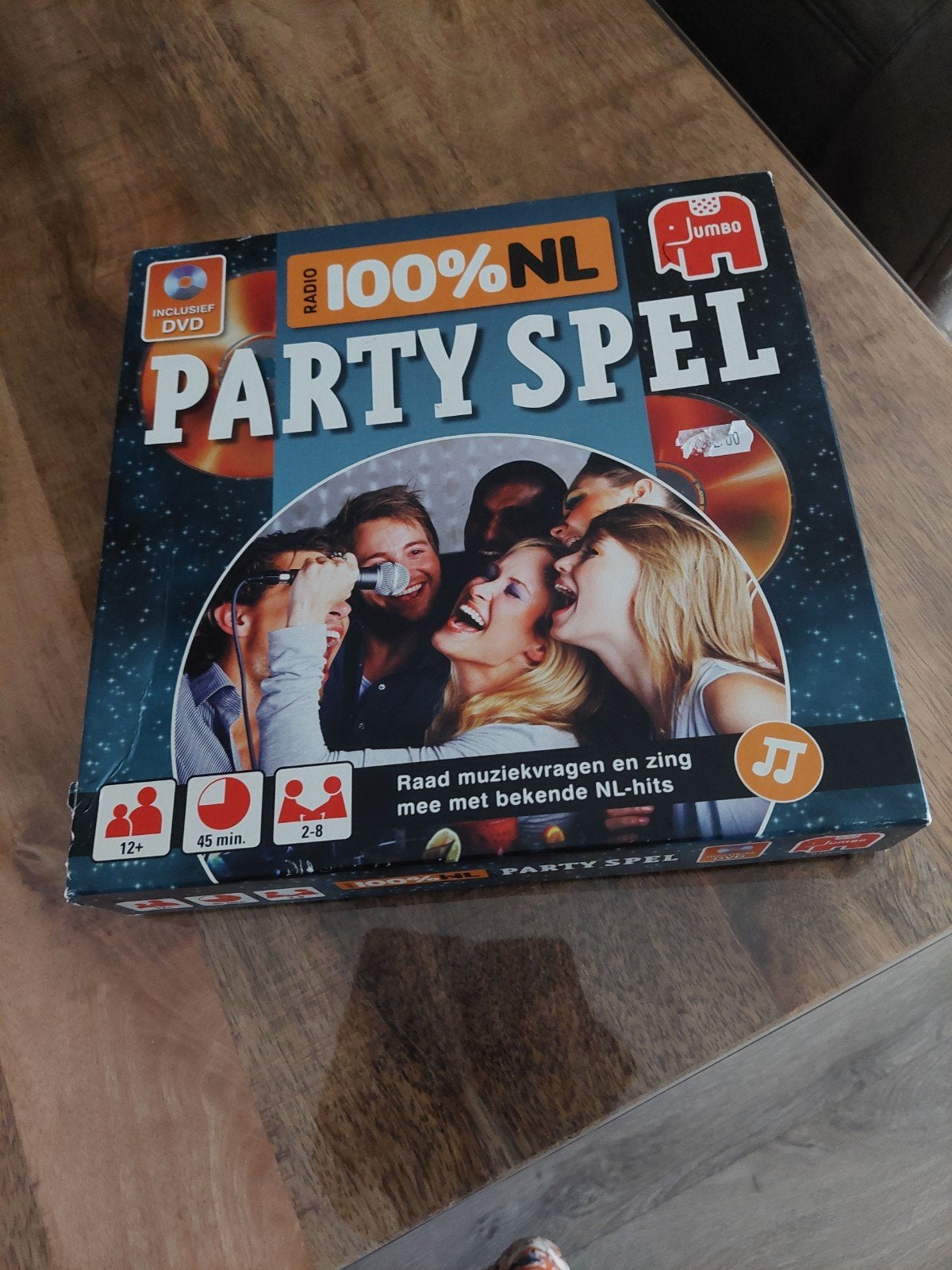 100% NL Party Spel - Muziekvragen en NL-hits, Vijf spelers of meer, Ophalen of Verzenden, Gebruikt, Jumbo