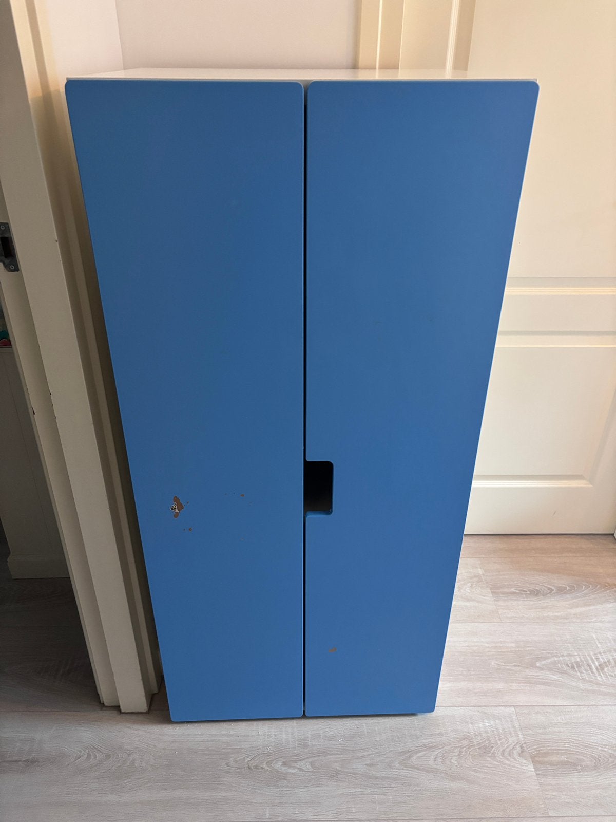 IKEA STUVA Kinderkast met blauwe deuren, Ophalen, Gebruikt