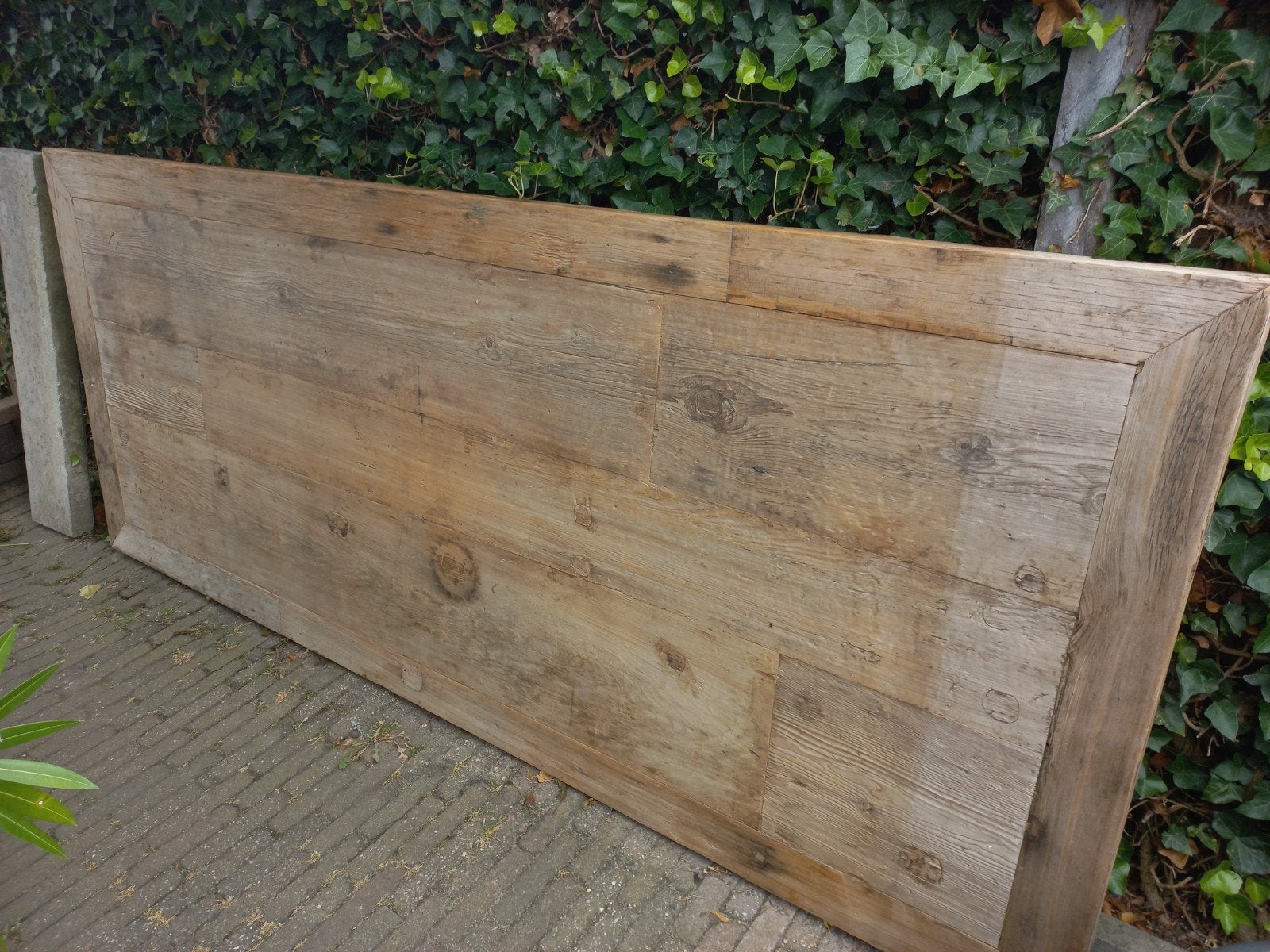 Te koop groot robuust houten tafel blad, Doe-het-zelf en Verbouw, Hout en Planken, Ophalen, Plank, 50 mm of meer, Minder dan 200 cm