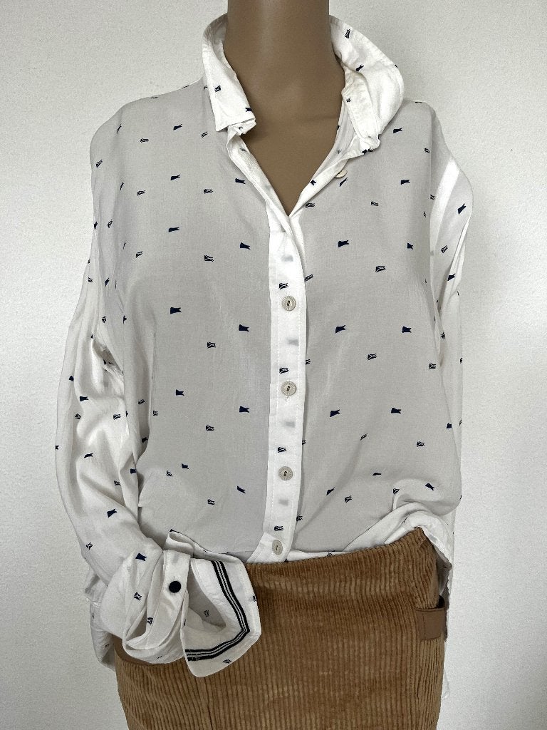 wit zomer blousje van Gaastra maatje 44, Kleding | Dames, Blouses en Tunieken, Gaastra, Wit, Maat 42/44 (L), Ophalen of Verzenden