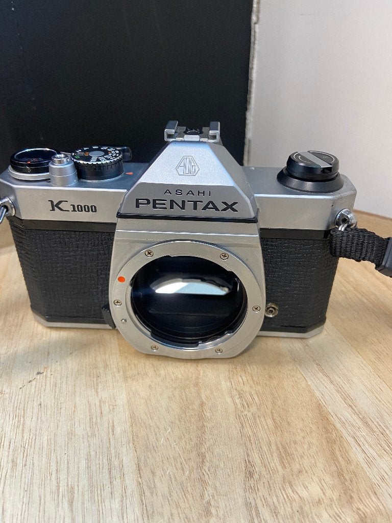 asahi pentax k1000 evt met lens, Ophalen of Verzenden, Gebruikt, Spiegelreflex, Pentax