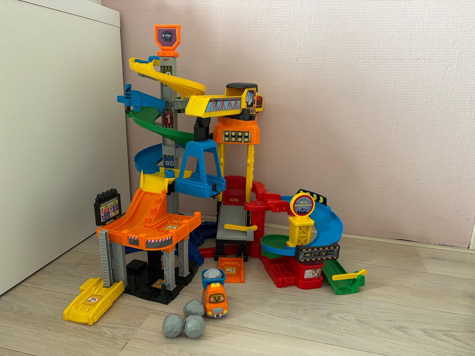 VTech Toet Toet Auto's Mega Bouwplaats met auto, Ophalen of Verzenden, Zo goed als nieuw, 4 tot 6 jaar