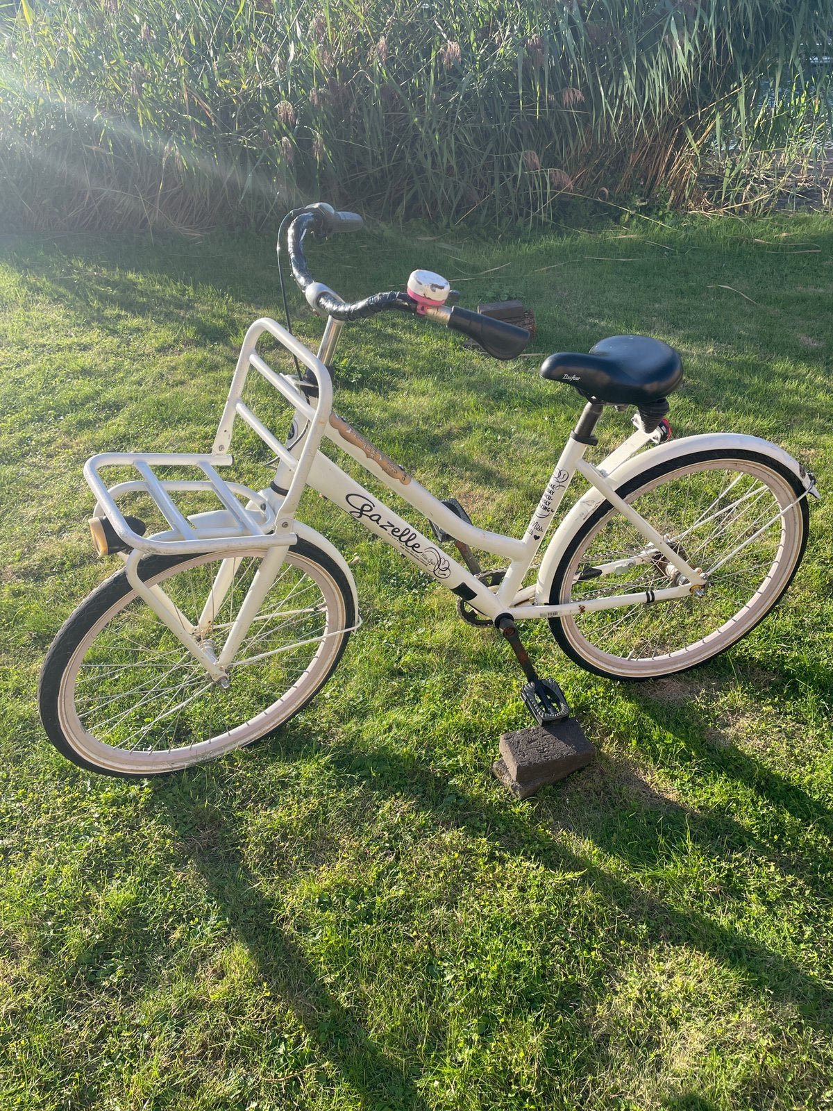 Kinderfiets Meisjes Gazelle 24 inch, Ophalen, Gebruikt, Velgrem, Versnellingen